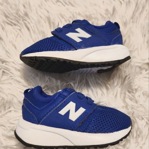 New! New Balance Infant Blue White KA247CBI Size 3 Boys - Picture 3 of 6